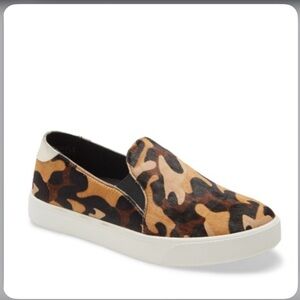 COLE HAAN GRAND PRO SPECTATOR 2 Slip On Sneaker Camo Leopard Calf Hair 8.5